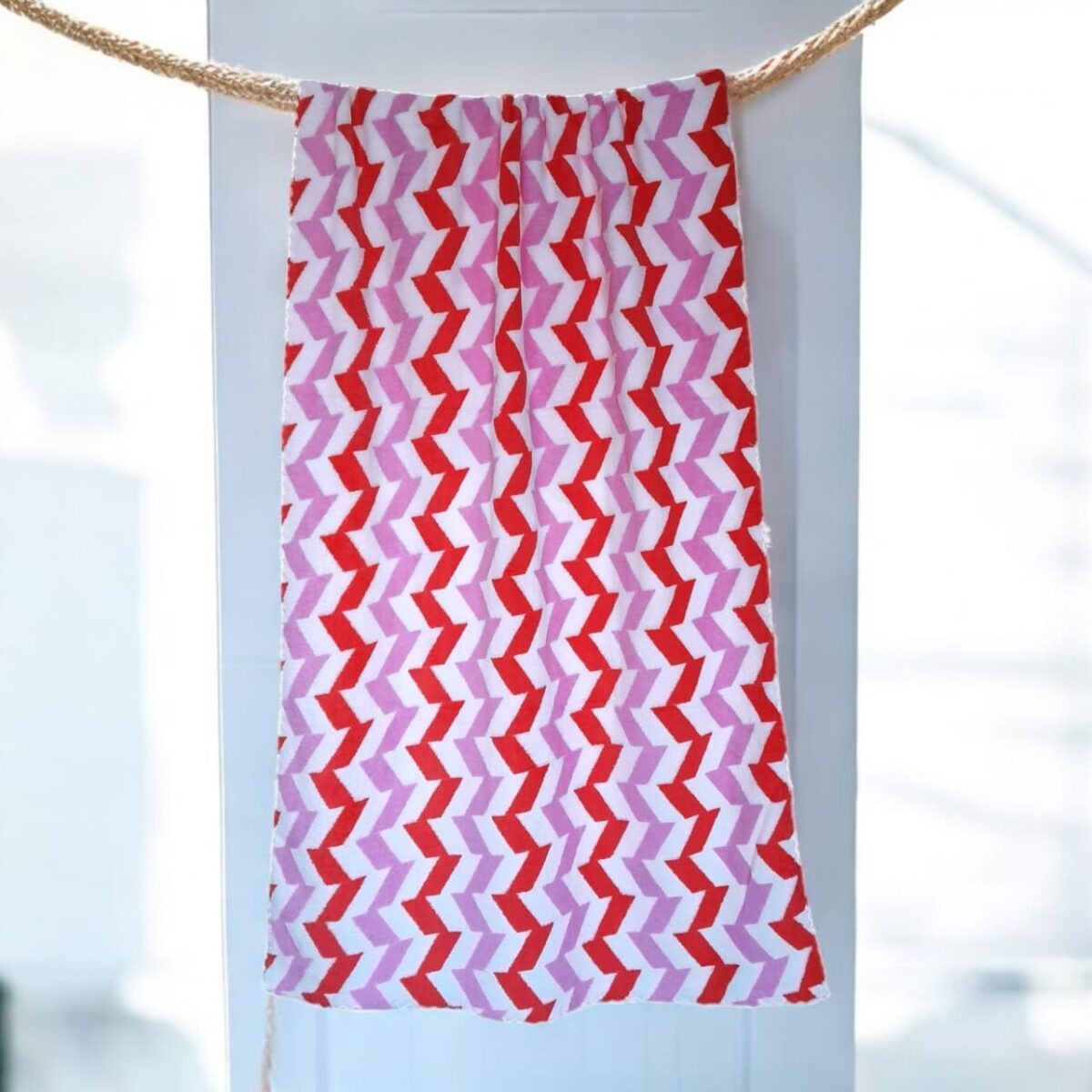 Chevron Pattern Absorbent Bathing Towel 2 (4)