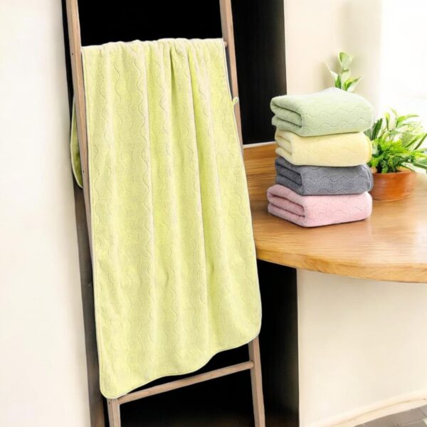 Wave Embossed Premium Soft Bathing Towel