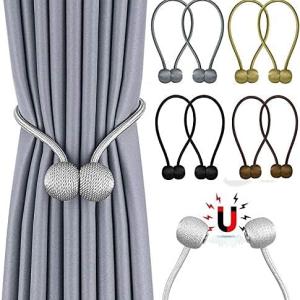 2pcs Magnetic Curtain Belt Round Head Curtain Holders