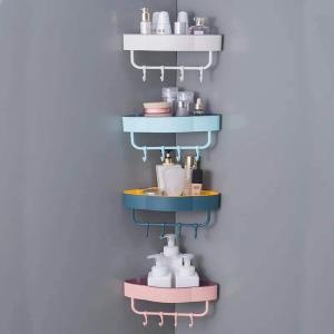 Bathroom Shelve Triangle With Towel Rack & Hook