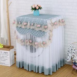 Lace Ruffles Floral Washing Machine Cover