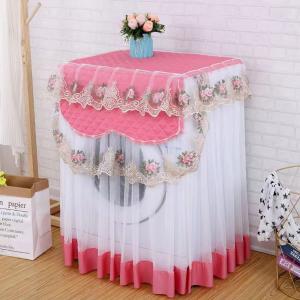 Lace Ruffles Floral Washing Machine Cover